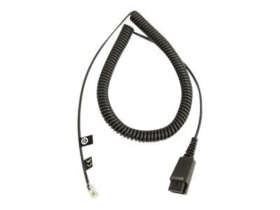 Jabra Kabelunterteil QD auf RJ10 (Regel-Belegung, 2 Meter, spiral)
8800-01-01
